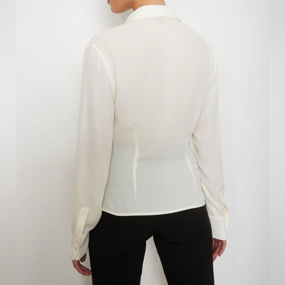 Deep V-Neck Blouse - Picture 13 of 13